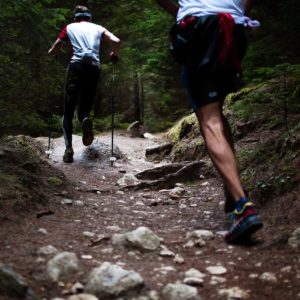 men, trail running, trail